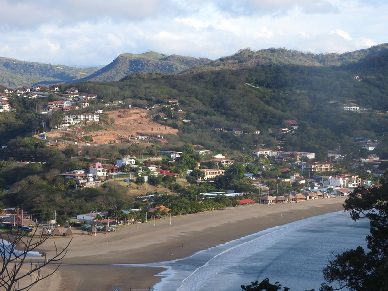 built structure, beach, day, tree, building exterior, road, sea, building, nicaragua, residential district, pacific, san juan del sur, 4K, no people, mountain