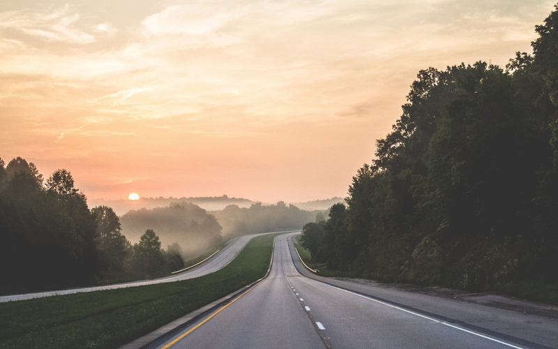 cloud - sky, 1080P, tree, road marking, scenics - nature, symbol, sky, the way forward, road, outdoors, transportation, tranquility, plant, diminishing perspective