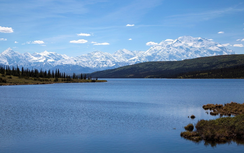 landscape, tree, pine tree, coniferous tree, download full size nature  1920x1200, lake, plant, environment, sky, 1080P, beauty in nature, nature, no people