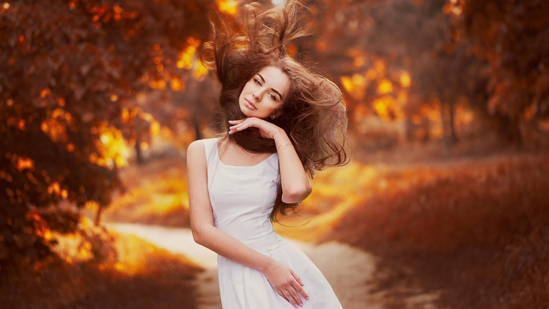 young adult, adult, clothing, hairstyle, fashion, pc  girl 1920x1080, tree, young women, one person, 1080P, wavy hair, outdoors, plant, hair, beauty, women