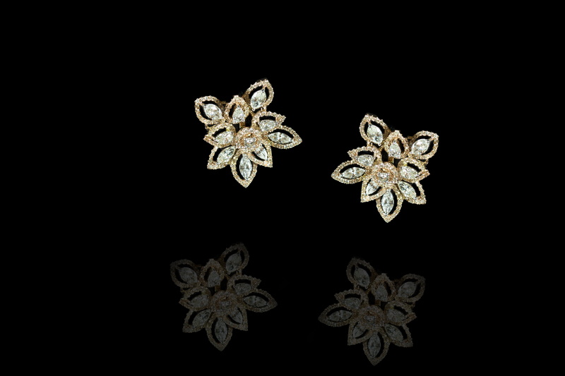 shining, black background, floral, gemstone, pattern, jewel, fashion, diamond, star - space, antique, winter, indoors, art and craft, jewelry, design, studio shot