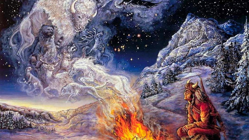 1080P, amazing, night, dark, pretty, splendor, indian, smoke, mountain, spirit, beautiful, colorful, wild