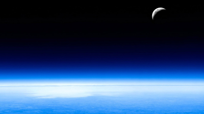 air vehicle, nature, satellite view, space, cloud - sky, above, urban skyline, sky, blue, atmosphere, 720P, planet - space, aerial view, copy space, scenics - nature