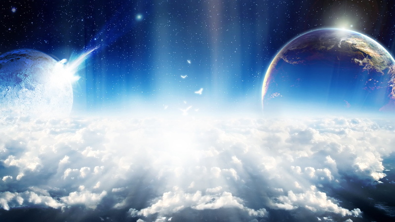 sky, backgrounds, no people, environment, cloudscape, planet, outdoors, space, sunlight, scenics - nature, planet - space, meteorology, light - natural phenomenon