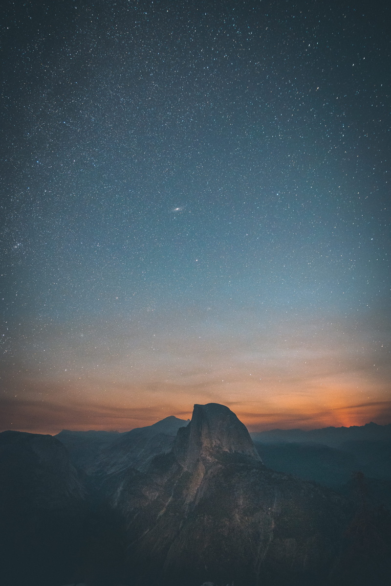 valley, star, mountain, milky Way, dusk, starry, backgrounds, constellation, half dome, night, star Field, travel, planet - Space, glacier point, icon
