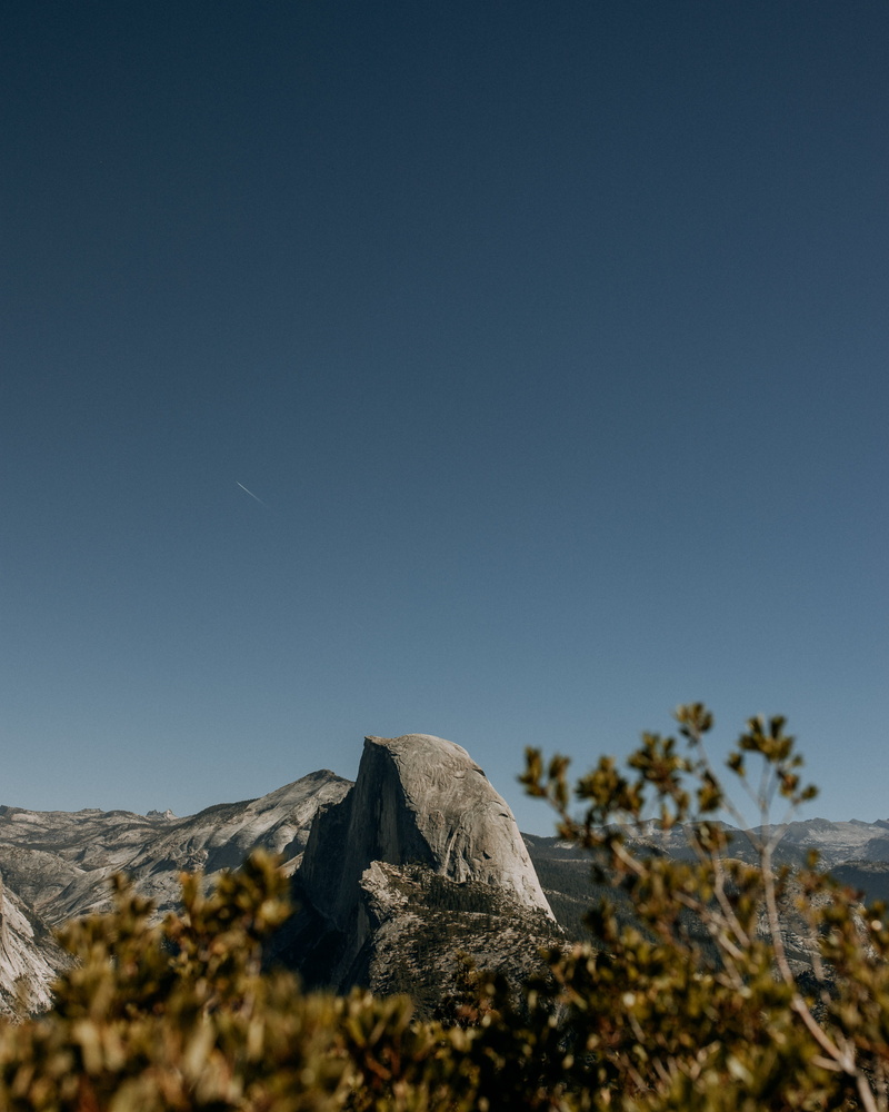 half dome, outdoors, park, national, view, stone - Object, gradient, tranquil Scene, outdoor, day, yosemite, daytime, forest, summer, mountain Peak, landscape