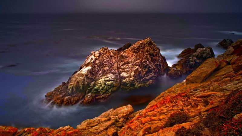 water, cove, body, seashore, brown, hdr, rocks, pinnacle, rock, formation, 1080P, shore, nature and landscapes