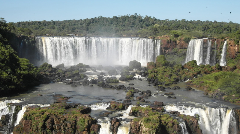 2K, rock - object, rock, plant, wild, scenics - nature, beauty in nature, environment, iguaçu, day, spray, long exposure, water, flowing water, travel destinations