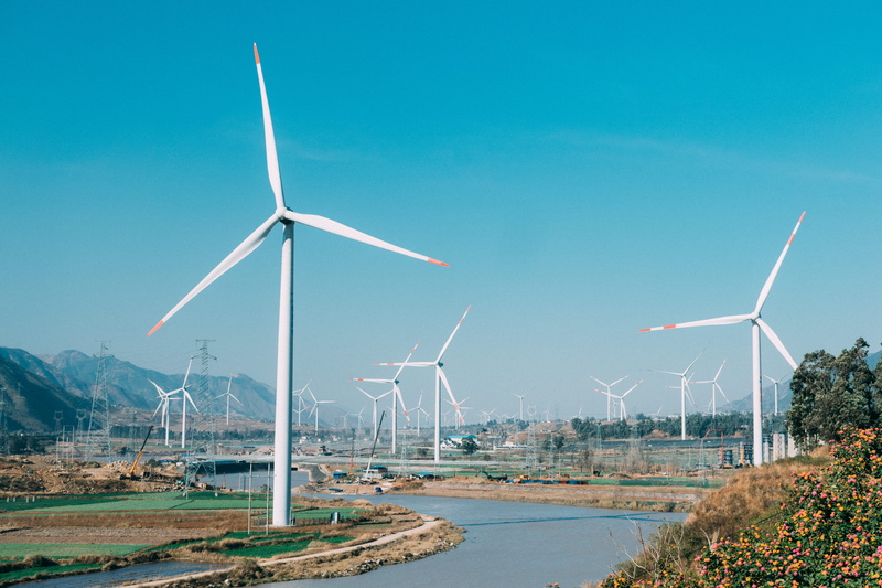 electricity, environmental issues, beauty in nature, power in nature, wind turbine, turbine, fuel and power generation, nature, sky, landscape, sustainable resources