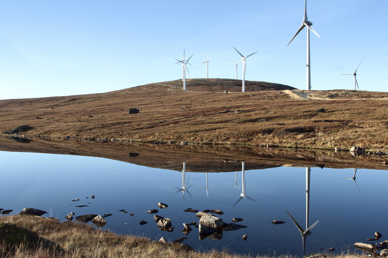 sustainable resources, autumn, reflection, lake, mehuken, sky, landscape, environmental conservation, sustainable, technology, wind, outdoors, energy, no people