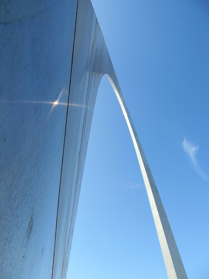 connection, blue, vapor trail, eero saarinen, gateway arch, america, transportation, arch, memorial, bridge - man made structure, built structure, west