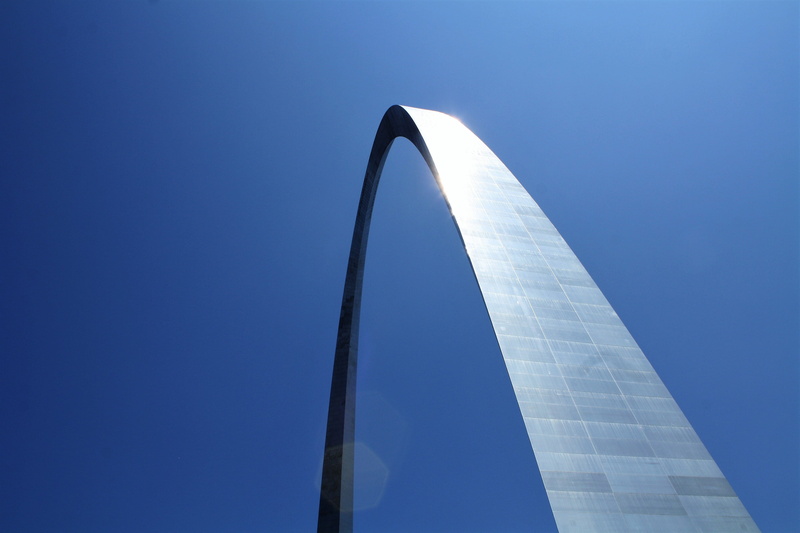 steel, no people, outdoors, architectural design, nature, triangle shape, reflection, high, day, monument, low angle view, office building exterior, gateway