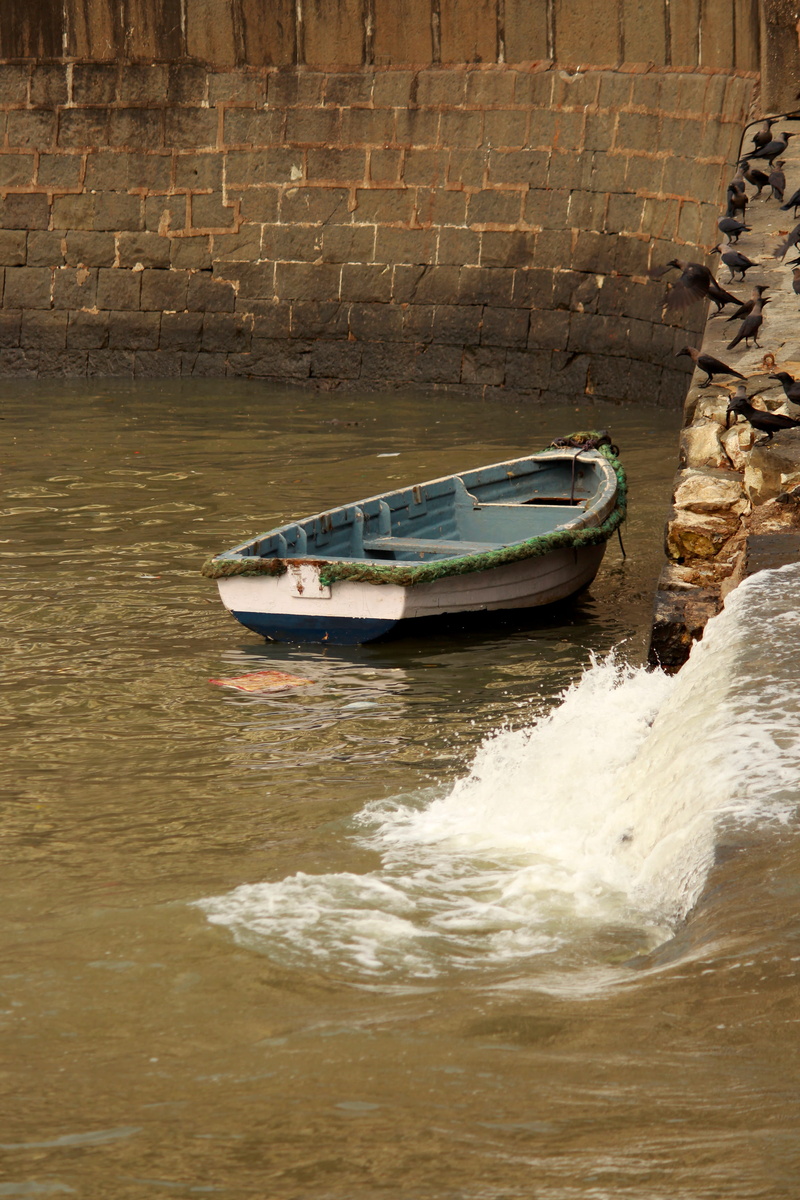 fishing boats in india, wall - building feature, travel, wall, transportation, fishing boat, india, canal, nautical vessel, built structure, day, water