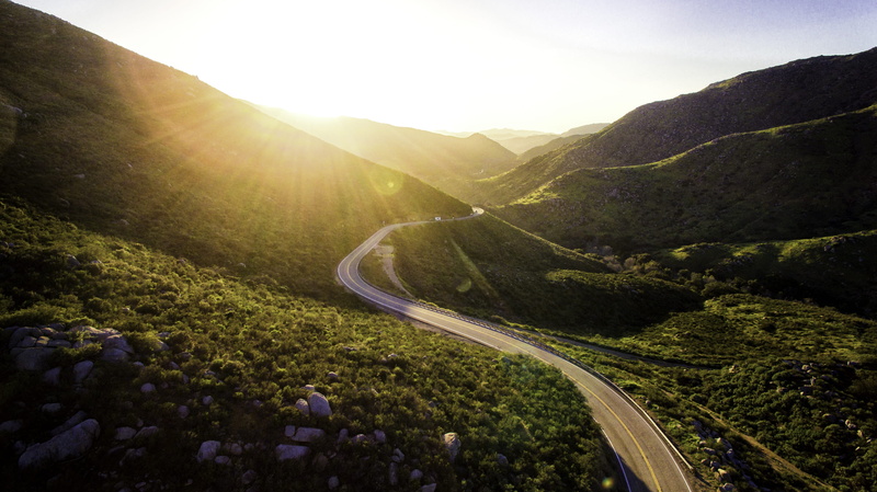 photography, beauty in nature, pass, environment, transportation, scenics - nature, tranquility, plant, golden hour, no people, sky, empty, motor vehicle