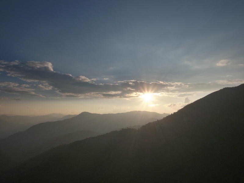 bright, mountain range, beauty in nature, china, no people, tranquility, non-urban scene, sunlight, lens flare, landscape, idyllic, sunbeam, scenics, mountain