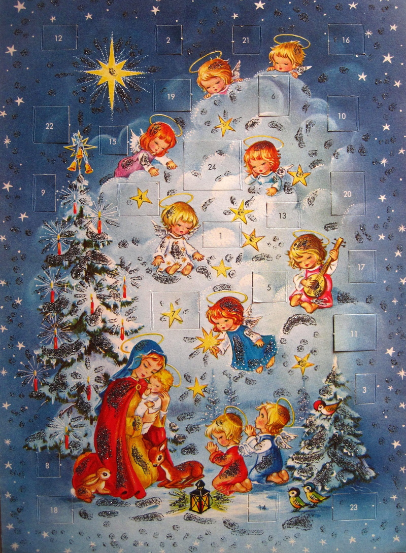 christmas, craft, large group of objects, no people, pattern, the kindlein, advent calendar, orange color, advent, creativity, door 24, angel, glitter
