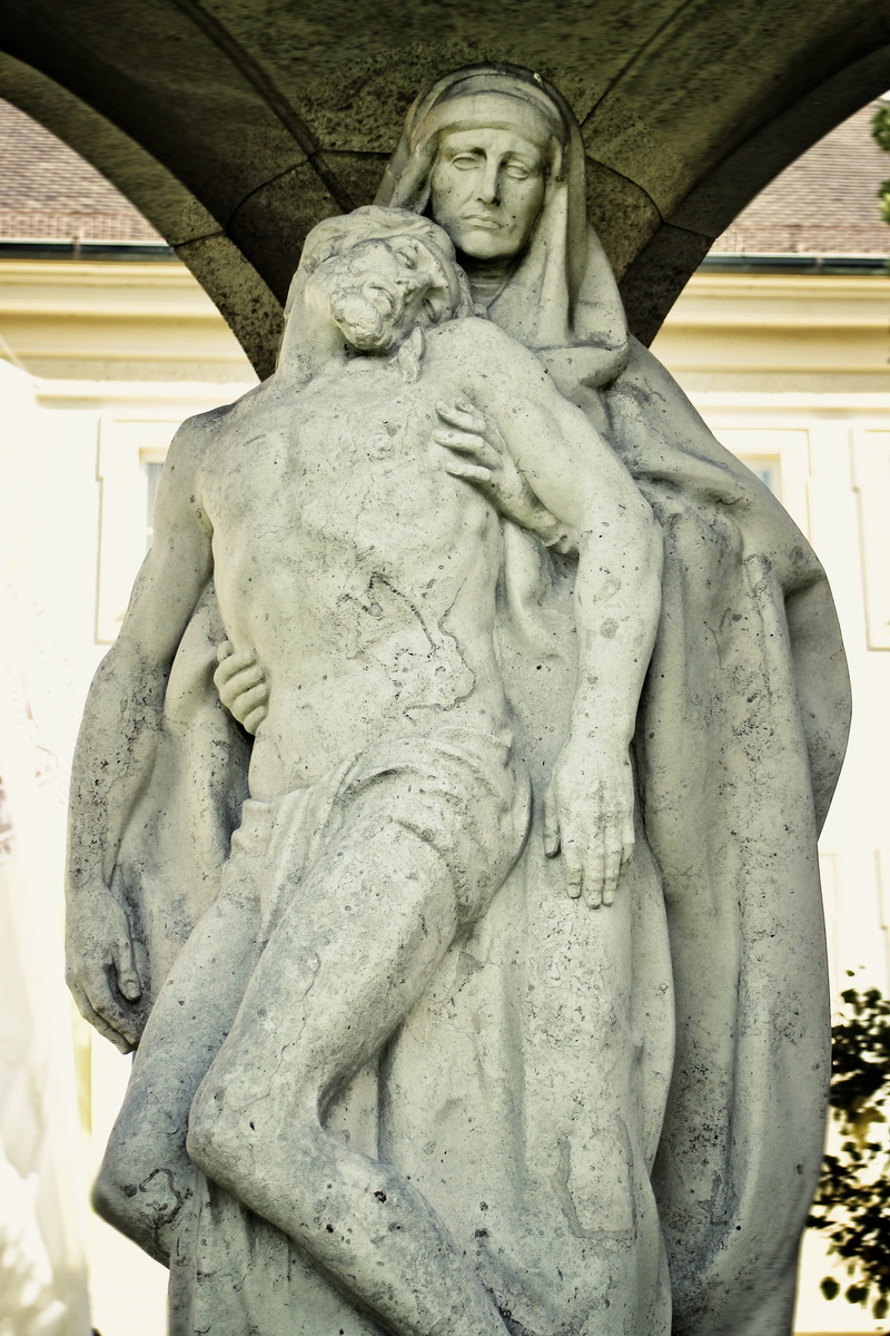 jesus, son of god, mother, statue, indoors, maria, female likeness, human body part, architecture, close-up, faith, Pain, day, built structure, jesus christ