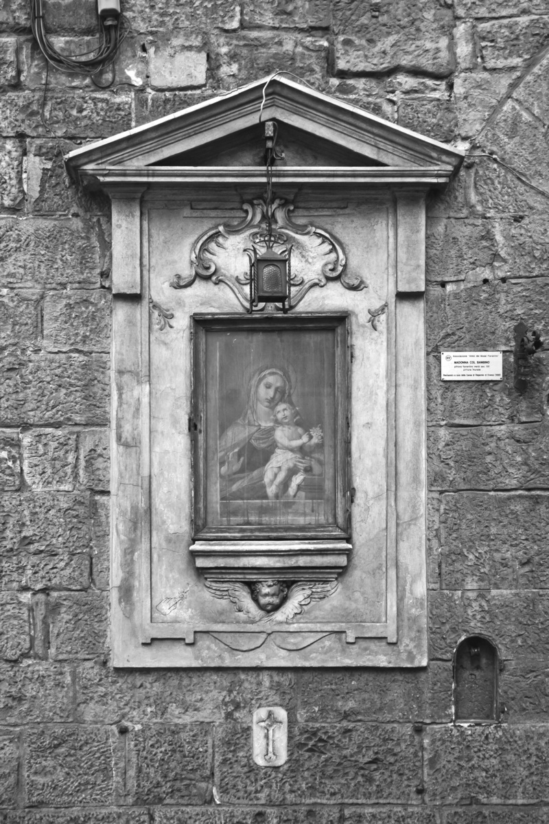 brick, wall, spiritual, representation, creativity, symbol, outdoor, christian, communication, solution, maria, art and craft, italian, street, european