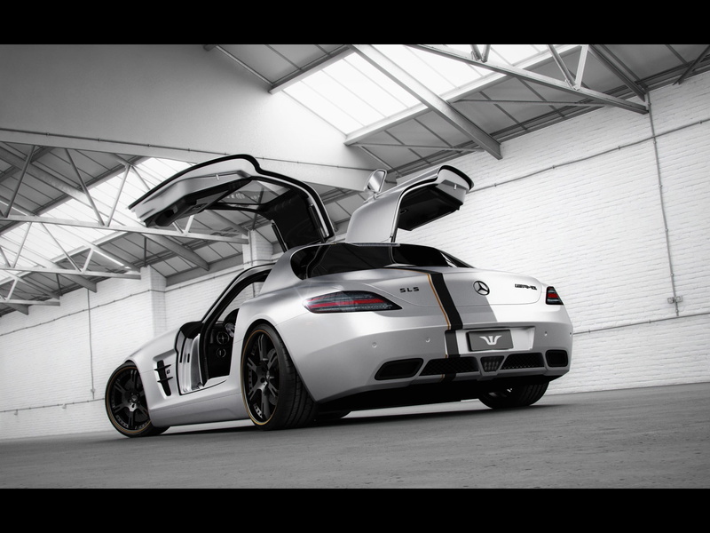 cars, amg, sls, coupe, hd, gullwing, 1080P, silver, mercedes