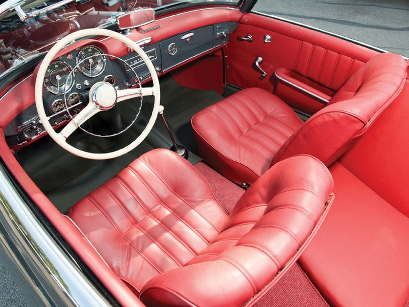 classic, cars, mercedes-benz, 720P, roadster, 1961, interior, 190-sl
