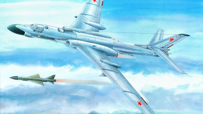 gray, bomber, the plane, fighter, rocket, 1080P, BBC, Soviet, plane, Tu-16, heavy twin-engine jet multipurpose