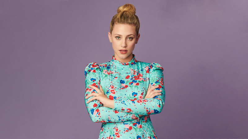 Green Eyes, Blonde, Lili Reinhart, American, Actress, Lipstick, 4K, Actresses