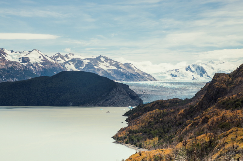 snowcapped mountain, cold temperature, nature, mountain range, glacier, winter, 5K, day, non-urban scene, range, tranquility, chile, torres del paine national park