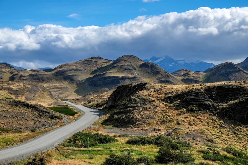 idyllic, plant, nature, scenics - nature, no people, patagonia, sky, summer, mountain road, tranquility, environment, lake, road, landscape, remote, mountain range