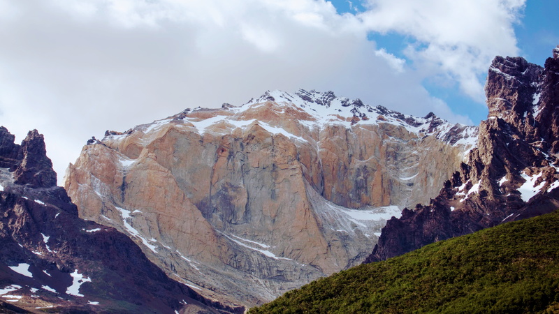 patagonia, landscape, mountain, winter, cold temperature, snow, beauty in nature, tranquility, mountain peak, 5K, mountain range, nature, formation, torres del paine national park