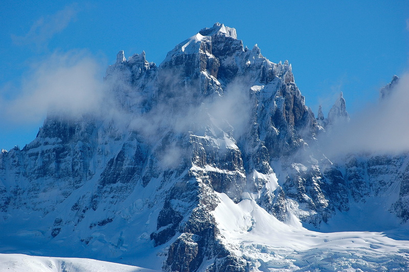 beauty in nature, Nature, day, mountain, scenics - nature, Chilean Patagonia, tranquility, Torres, sky, snowcapped mountain, tranquil scene, Paine, cold temperature
