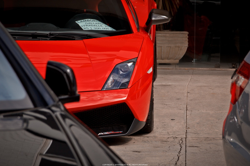 focus on foreground, outdoors, Lamborghini, orange color, land vehicle, close-up, Lamborghini Gallardo, travel, reflection, day, no people, garage, Lamborghini Gallardo LP570-4 Super Trofeo Stradale