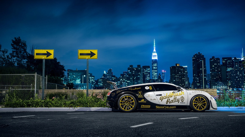 car, Nigth, sign, cityscape, skyscraper, road, communication, office building exterior, Bugatti, text, New York, Supersport, coupe, guidance, Veyron, sky