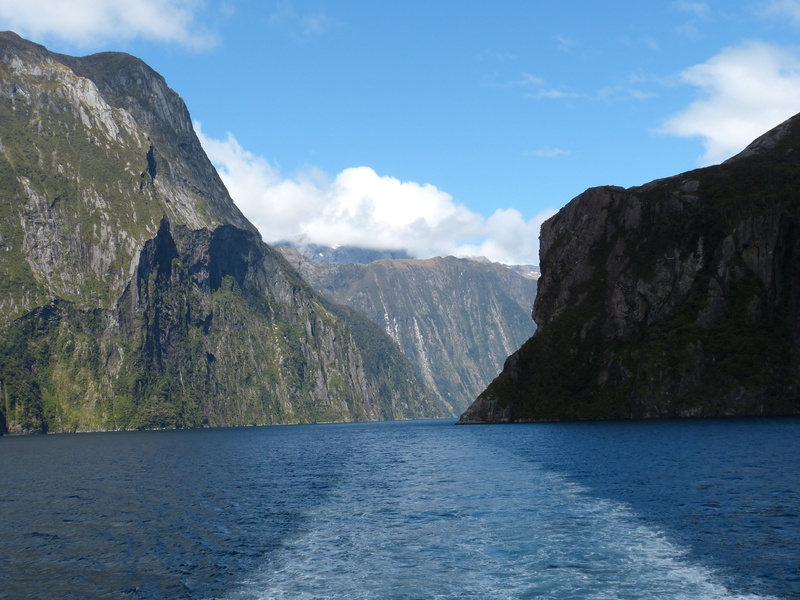 scenics, natural spectacle, south island, formation, sky, tranquil scene, water, mountains, remote, tranquility, steep, body, scenics - nature, lake, milford