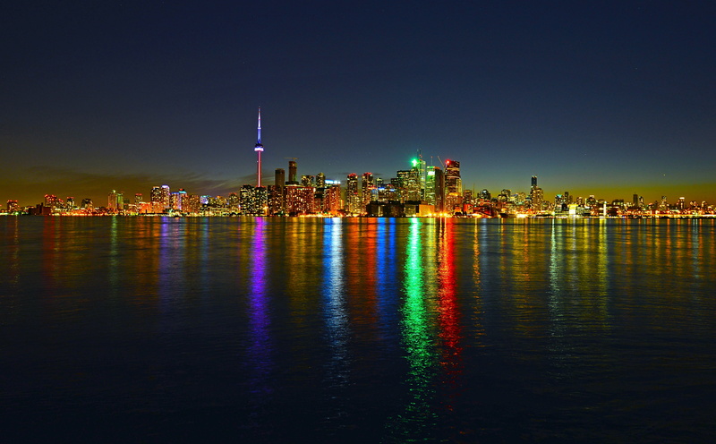 sky, travel destinations, building exterior, built structure, Wide, buildings, tall - high, waterfront, Canada, water, modern, no people, 5K, office building exterior