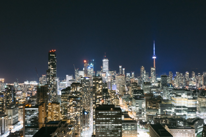 financial district, cityscape, skyline, sky, nature, toronto, canada, illuminated, crowd, architecture, city lights, residential district, travel destinations