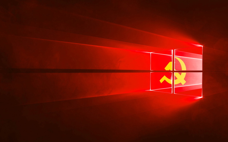 Windows 10, Comic Party, digital, 1080P, red