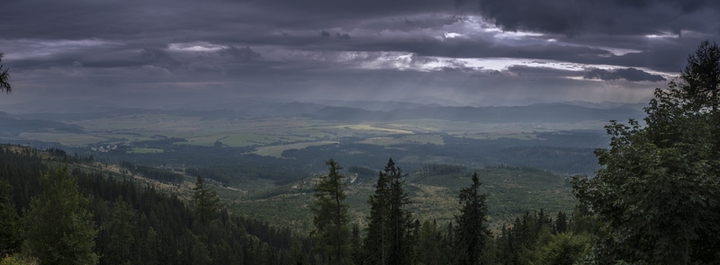 beauty in nature, storm, plant, non-urban scene, storm cloud, cloud - sky, trees, vysoké tatry, tranquility, outdoors, sky, mountains, slovakia, scenics - nature
