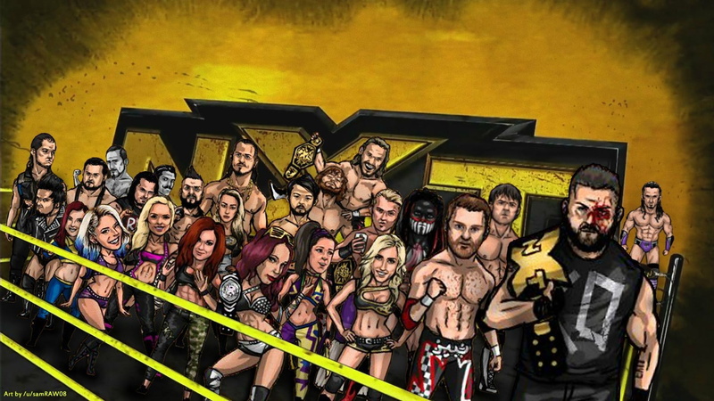 real people, 1080P, looking at camera, men, togetherness, NXT, mid adult, sport, team sport, fan - enthusiast, WWE, large group of people, young men, women
