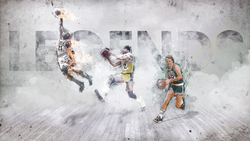 Larry Bird, Michael Jordan, Sport, Magic Johnson, Boston, Basketball, Lakers, Legends, Celtics, Chicago, Los Angeles, Bulls, NBA, 2K