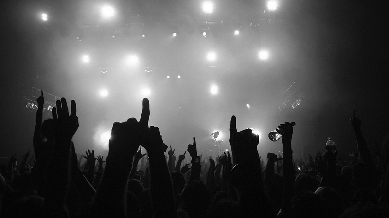 crowd, lights, audience, silhouette, human arm, arts culture and entertainment, hands, arms up, large group of people, excitement, music, arms raised, popular music concert