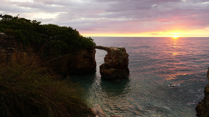 water, plant, sunset, non-urban scene, nature, ocean, no people, rock, horizon, natural arch, scenics - nature, cloud - sky, cliff, land, idyllic, beauty in nature