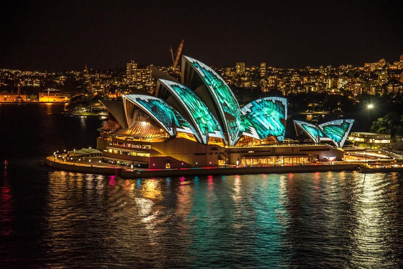 bay, house, sydney Opera House, opera, sydney, australia, river, illuminated, famous Place, outdoors, city, cityscape, new South Wales, opera house, built structure