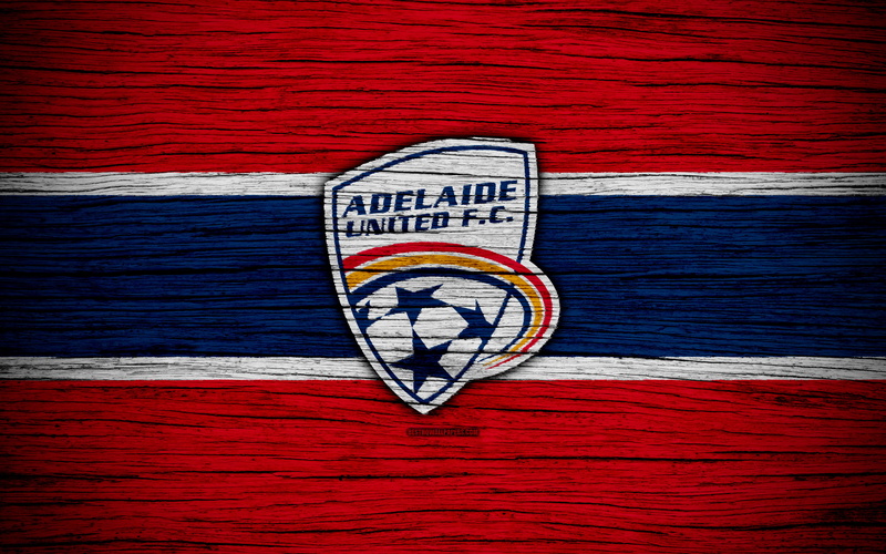 4K, Logo, Soccer, Adelaide United FC, Emblem