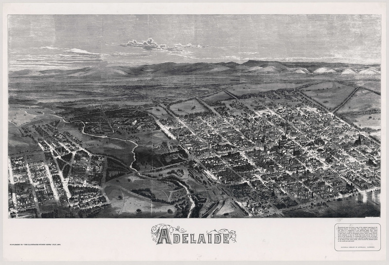 architecture, black And White, water, Australia, " southern australia" australia, no people, building exterior, 1876, high angle view, city, damaged, outdoors