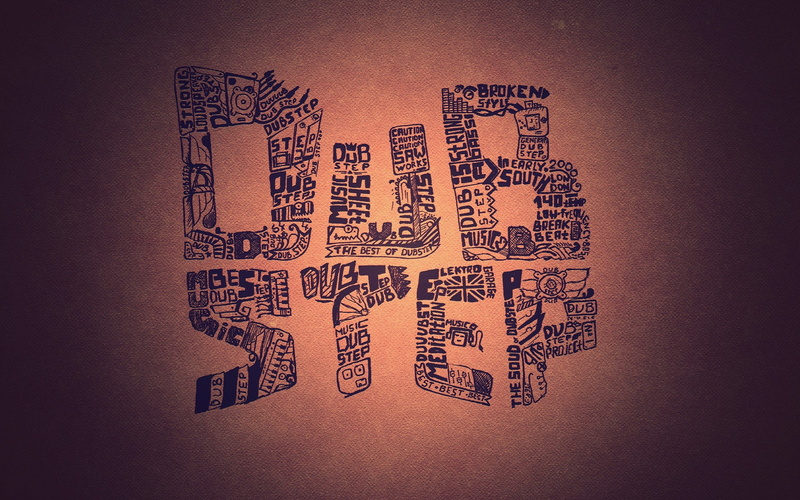 dub, dark, typography, abstract, step, minimalistic, 2K