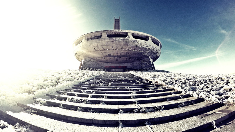 building exterior, day, travel, buzludzha, abandoned, buzludzha monument, ruins, no people, bulgaria, eu, tourism, nature, outdoors, europe, kazanlak, stara zagora