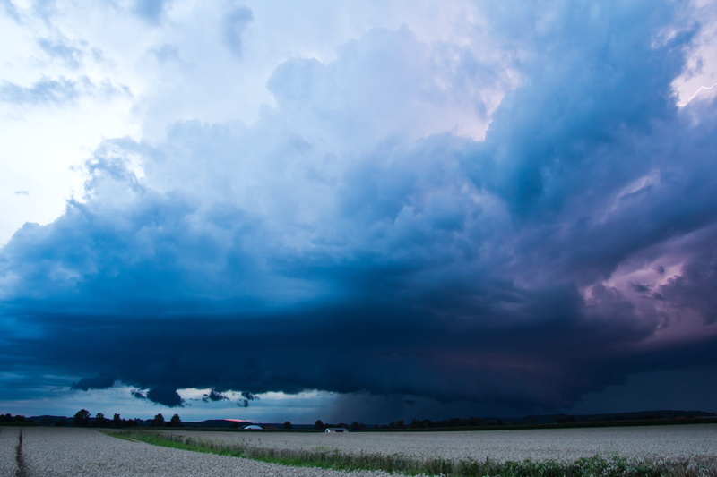 thundercloud, landscape, a thunderstorm cell, cloudscape, outdoors, land, environment, thunderstorm, cumulonimbus, tranquility, field, tranquil scene, meteorology
