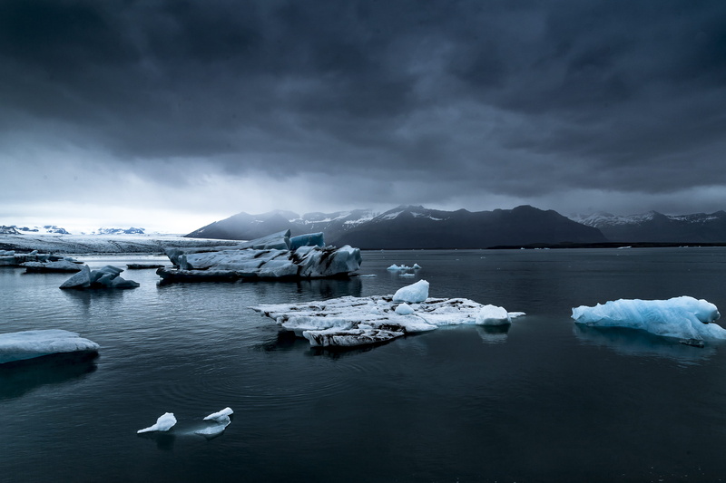 reflection, moody, tranquility, snowcapped mountain, frozen, chunk, nature, 4K, beauty in nature, no people, mountain, ocean, beside, iceberg - ice formation