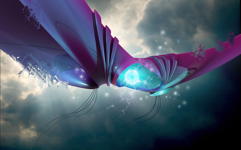 imagination, purple, shape, fantasy, discharge, blue, green, no people, dreamlike, lightning, nebula, nature, cloud - sky, glowing, technology
