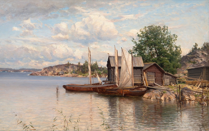 He Left Russia Items Munsterhielm Almy, 2K, After His Discharge, a Finnish landscape painter, Finnish landscape painter, Magnus Hjalmar Munsterhjelm, The Archipelago